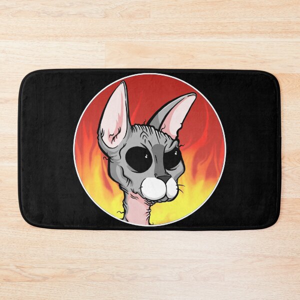 Item preview, Flaming Sphynx - Hairless Cat designed and sold by SMilllar.