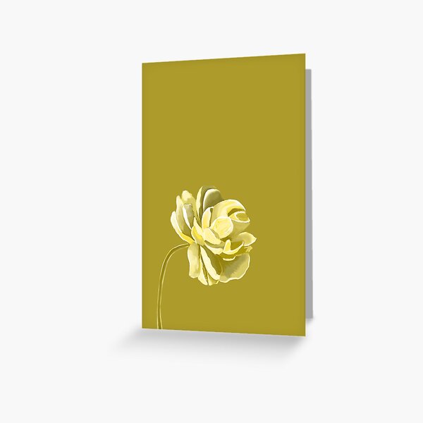 Yellow Carnation Greeting Card