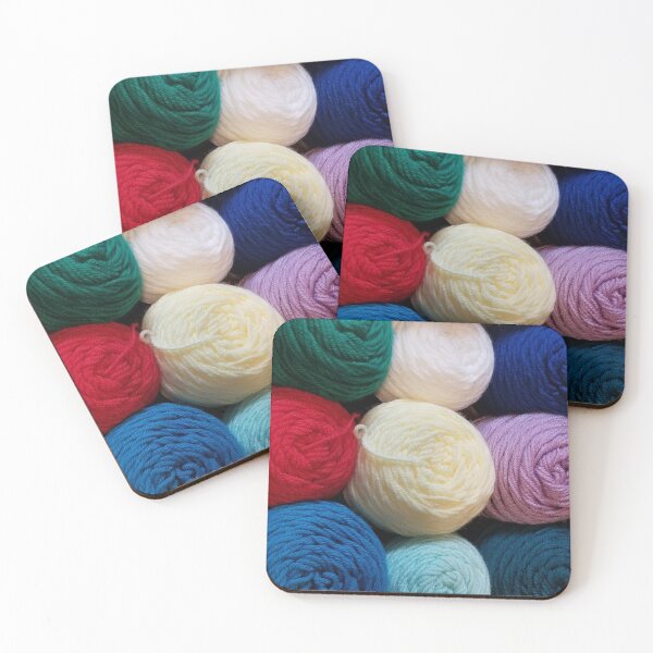 Item preview, Yarn Skeins Colorful Yarn in a Row Pattern designed and sold by Craftdrawer.