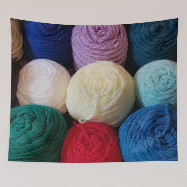 Item preview, Yarn Skeins Colorful Yarn in a Row Pattern designed and sold by Craftdrawer.
