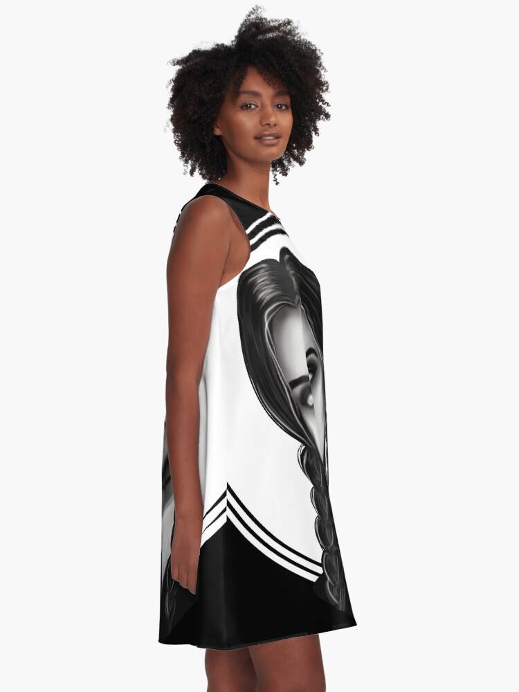 Vestido acampanado for Sale con la obra «Merlina Addams» de