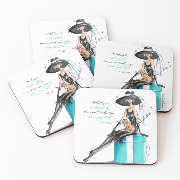 Item preview, Audrey fashion illustration - Nothing is impossible! designed and sold by SDupre.