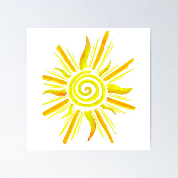 Item preview, Watercolor Sunshine - Yellow & Orange designed and sold by monitdesign.