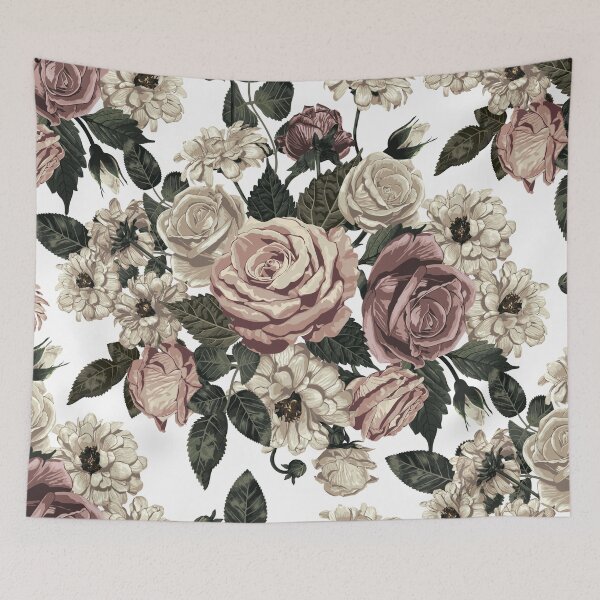 Item preview, Elegant Seamless Pattern Of Blush Toned Rustic Flowers  designed and sold by Marstore.
