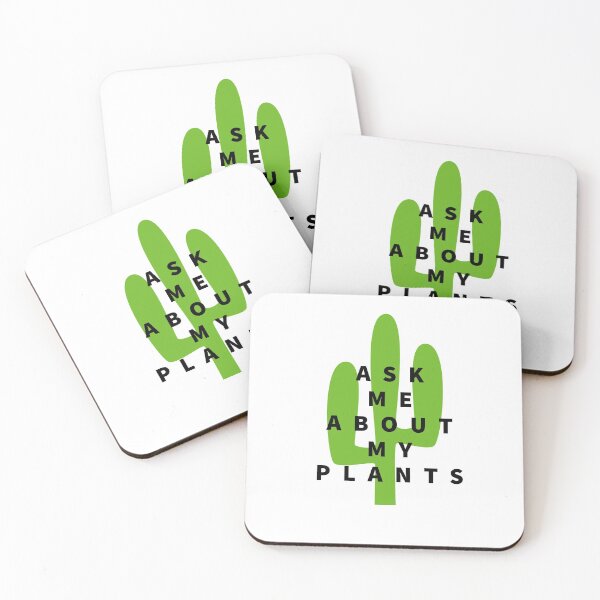 Item preview, ASK ME ABOUT MY PLANTS - CACTUS LOVER - LOVE  designed and sold by Tropical Blood.