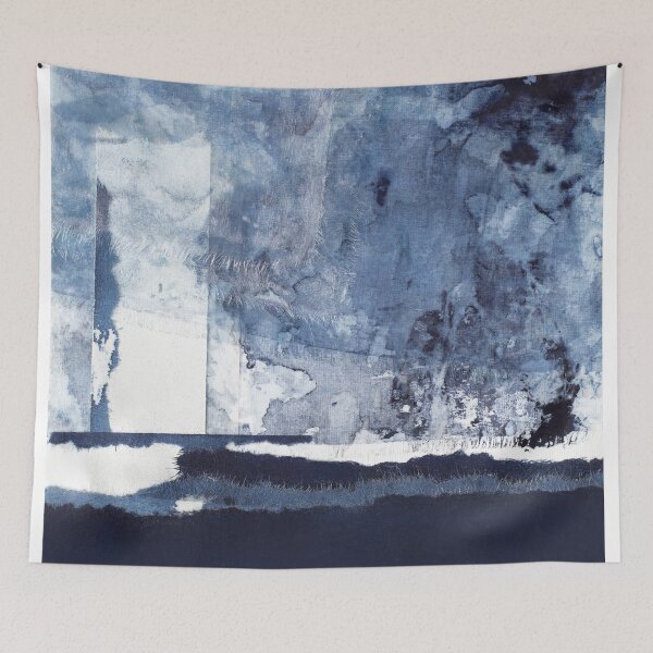 Item preview, Blue white abstract designed and sold by ElaSzczepaniak.