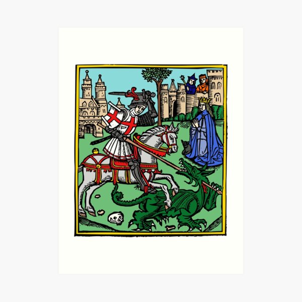 St George - Patron Saint of England Art Print