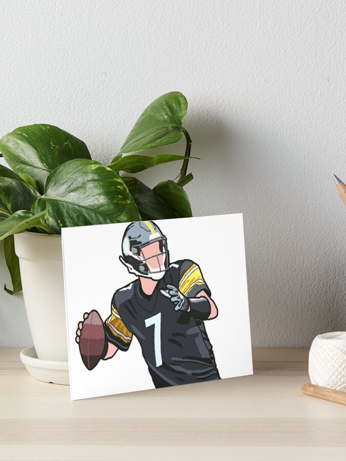 Ben Roethlisberger Jersey Art Board Print for Sale by WalkDesigns