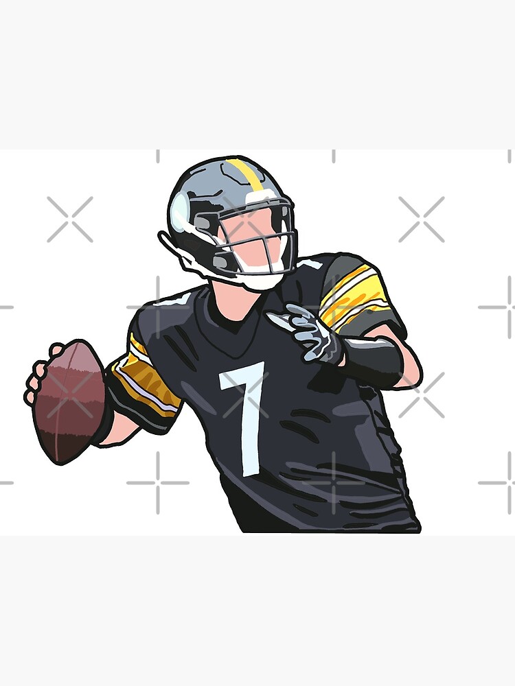 Ben Roethlisberger Jersey Art Board Print for Sale by WalkDesigns