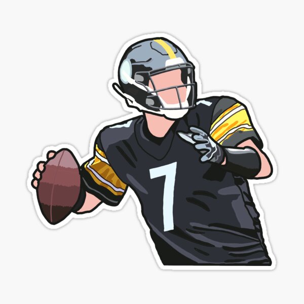 Ben Roethlisberger Jersey Sticker for Sale by WalkDesigns