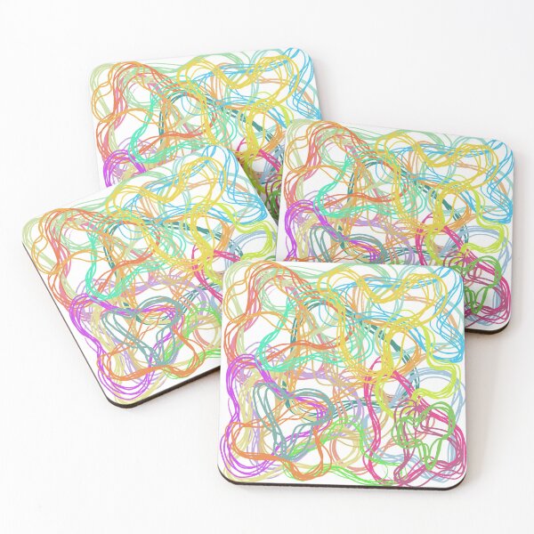 Item preview, Abstract Colorful Line Work Pattern Design designed and sold by ravenmandyshop.