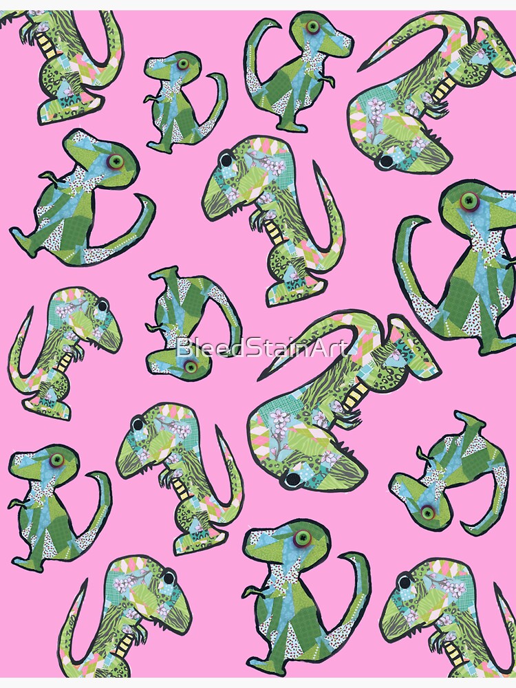"Dino Wallpaper" Sticker for Sale by BleedStainArt Redbubble
