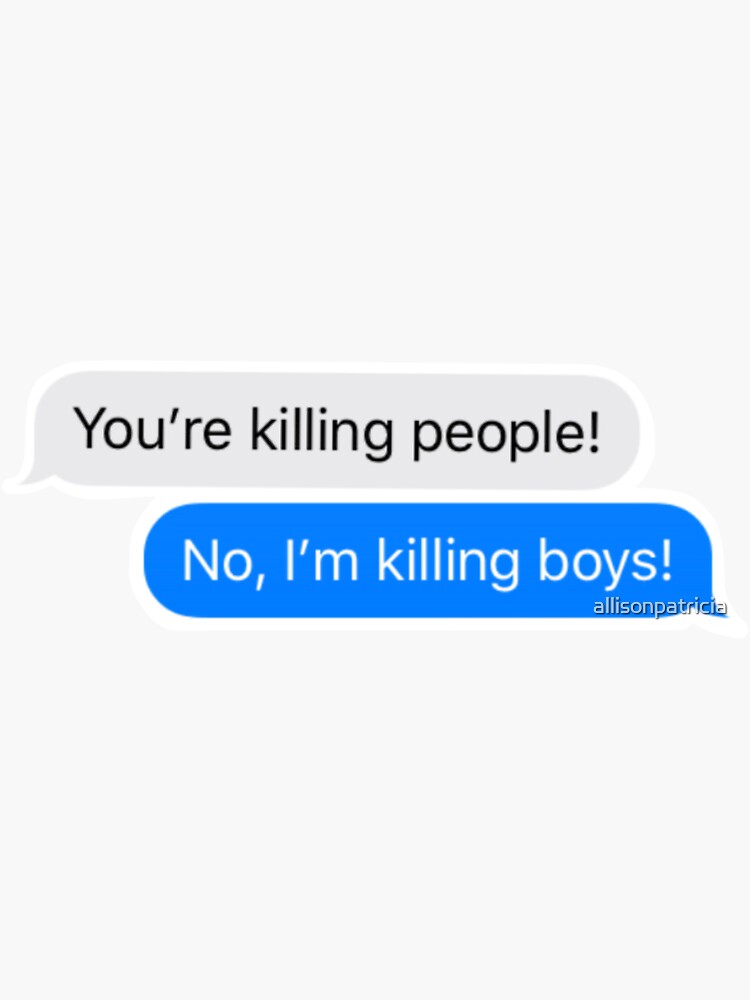 Thumbnail 3 of 3, Sticker, Killing Boys designed and sold by allisonpatricia.