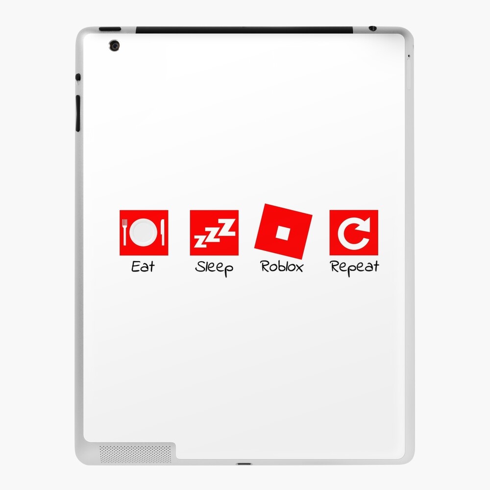 Eat Sleep Roblox Repeat Ipad Case Skin By Infdesigner Redbubble - roblox white skin color