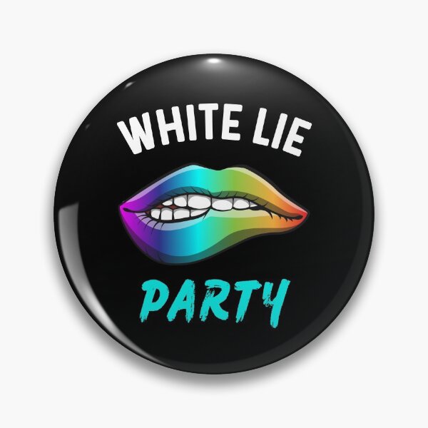 Item preview, White Lie Party Psychedelic Lips Design designed and sold by Midlife50.