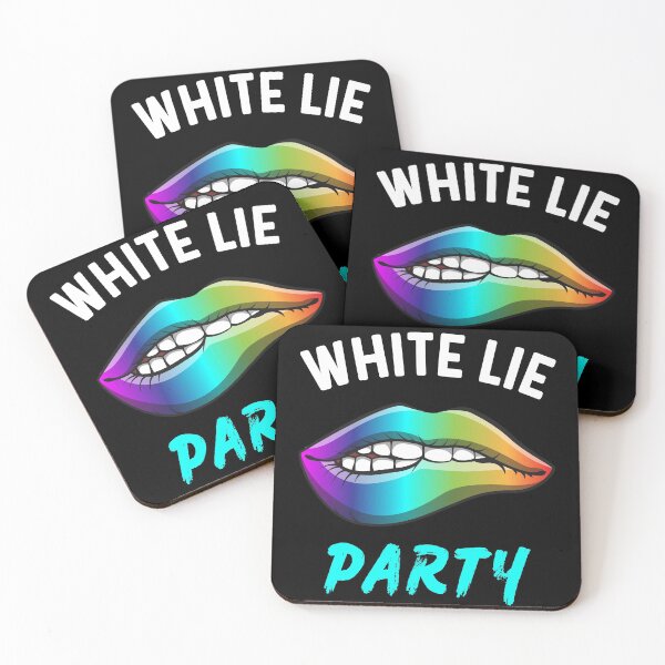 Item preview, White Lie Party Psychedelic Lips Design designed and sold by Midlife50.