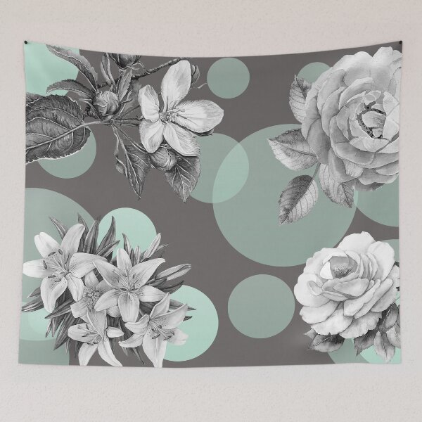 Item preview, flowery dots V designed and sold by gingerginn.