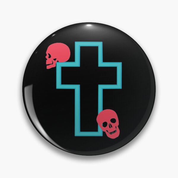 Item preview,  NEON GRAVEYARD CROSS HALLOWEEN  designed and sold by Dwarf-Monkey.