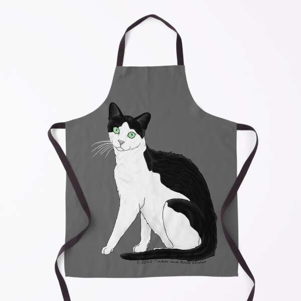 Item preview, Black and White Cat designed and sold by TinkerandBone.