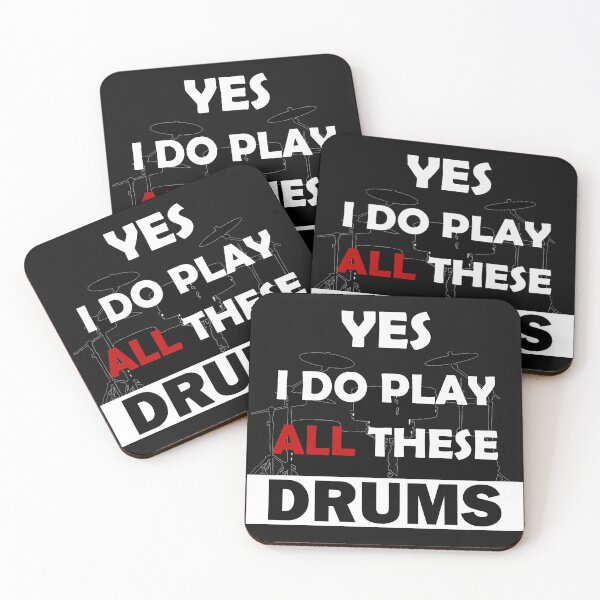 Item preview, Yes I Play All These Drums designed and sold by ShirtheadDesign.