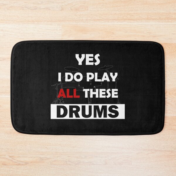 Item preview, Yes I Play All These Drums designed and sold by ShirtheadDesign.