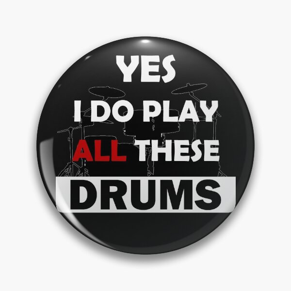 Item preview, Yes I Play All These Drums designed and sold by ShirtheadDesign.