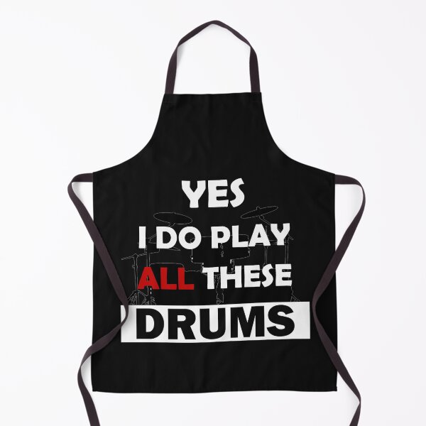 Item preview, Yes I Play All These Drums designed and sold by ShirtheadDesign.