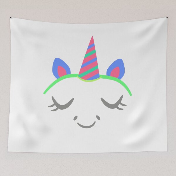Item preview, Unicorn Large Face Eyelashes Graphic Cute Animal Fantasy Magical Halloween Birthday Party designed and sold by gkao.