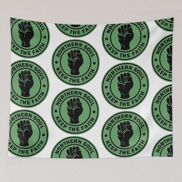 Item preview, Northern Soul Keep The Faith in vintage green designed and sold by fatbanana.
