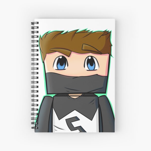 Minecraft Avatar Spiral Notebooks Redbubble - sketch roblox youtubers avatars