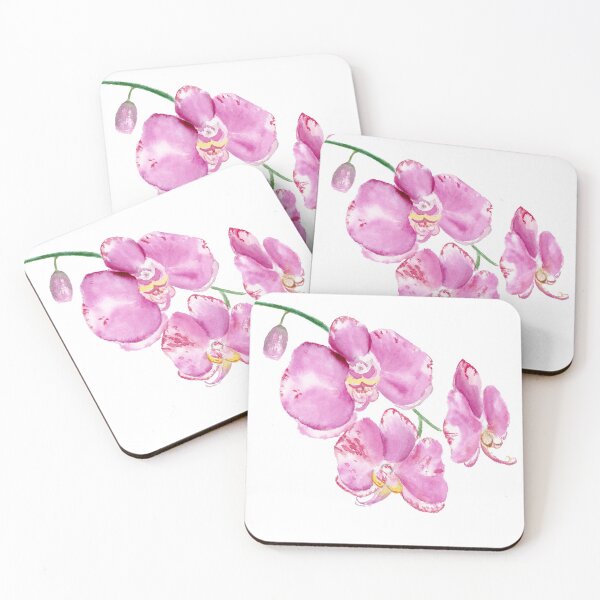 Artikelvorschau, Aquarell lila Orchideen entworfen und verkauft von daphsam.