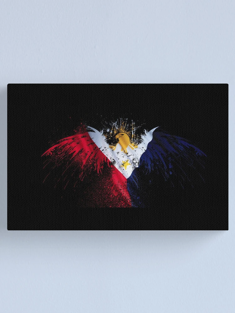 Philippines Flag Filipino Flag American Flag Eagle Canvas Print
