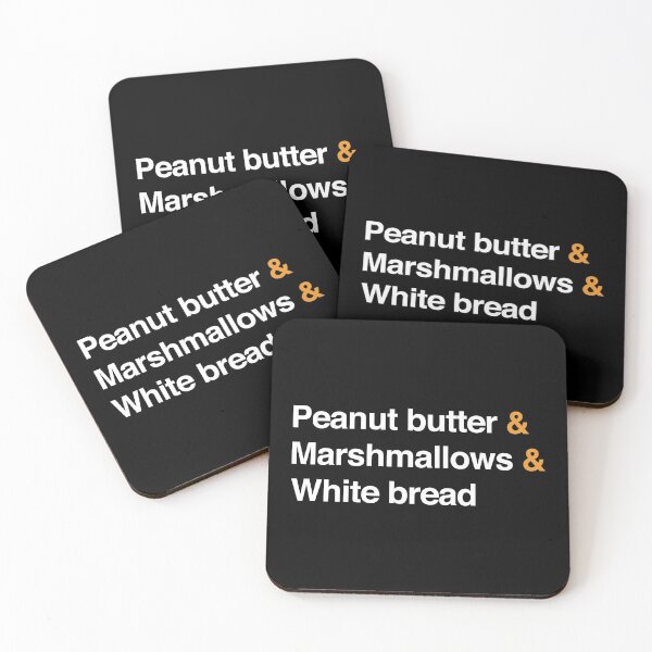 Item preview, Peanut Butter Marshmallows Bread Fluffernutter print designed and sold by jakehughes2015.