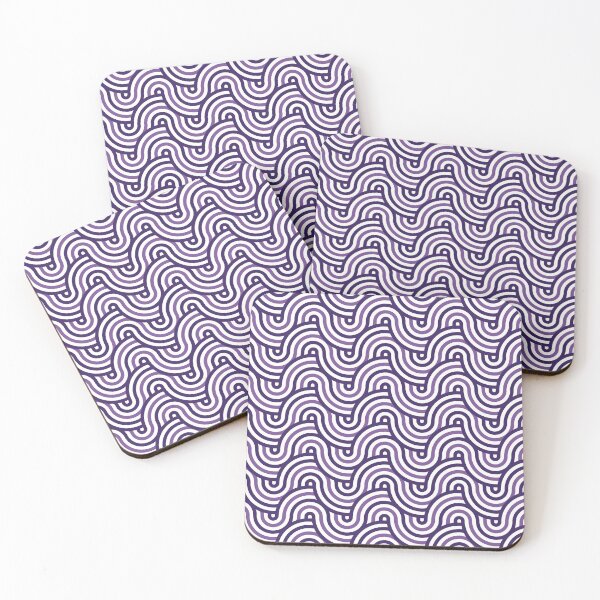 Item preview, Horizontal Waves Pattern – Purple designed and sold by RoguePatterns.