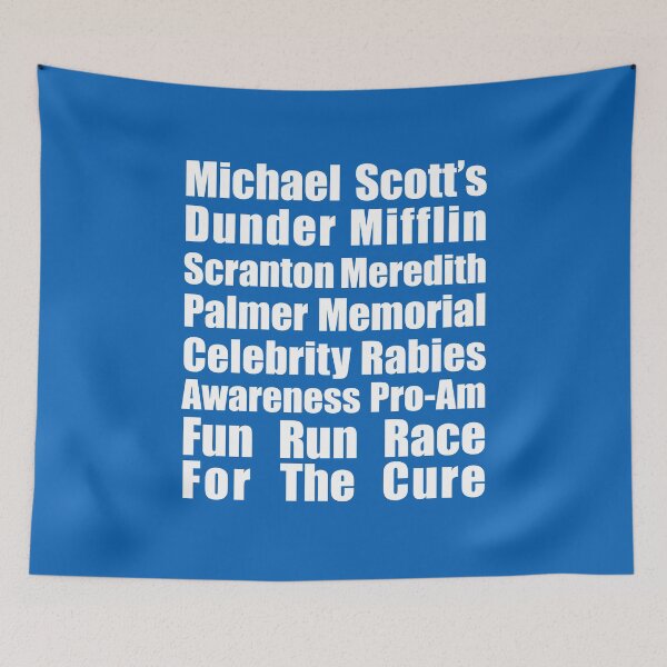 Item preview, Michael Scott's Dunder Mifflin Scranton Meredith Palmer Memorial Celebrity Rabies Awareness Pro-Am Fun Run Race For The Cure - II designed and sold by RocketPunchSC.