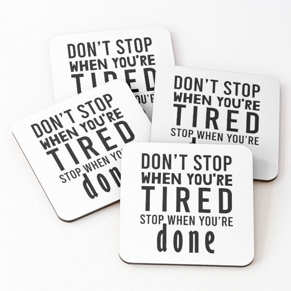 Item preview, Gym Fitness don't stop when your tired stop when done designed and sold by teeteeworld.