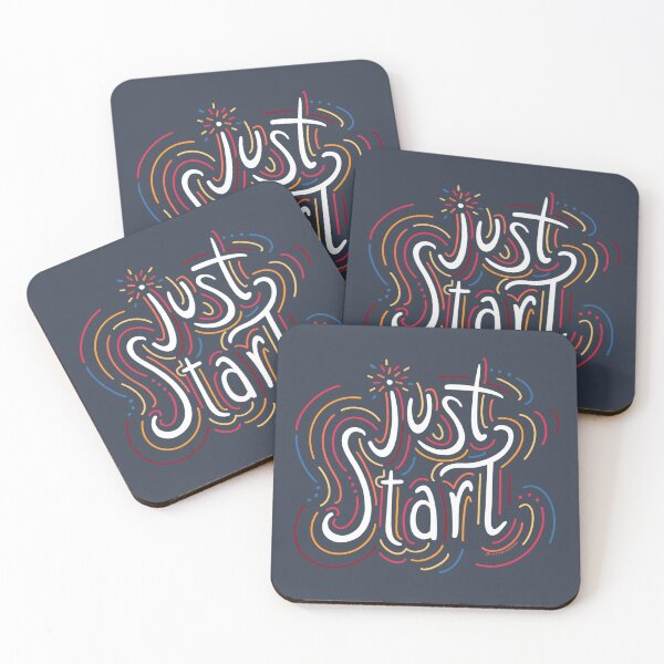 Item preview, Just Start Quote designed and sold by Mytrudesign by Liz.
