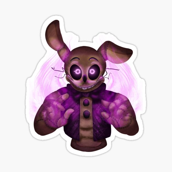 Glitchtrap Plush Sticker for Sale by chronodia