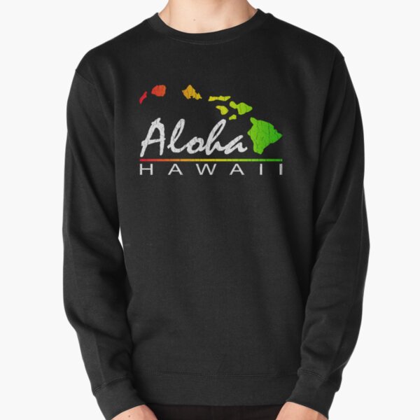 ALOHA - Hawaiian Islands (vintage distressed design) Pullover Sweatshirt