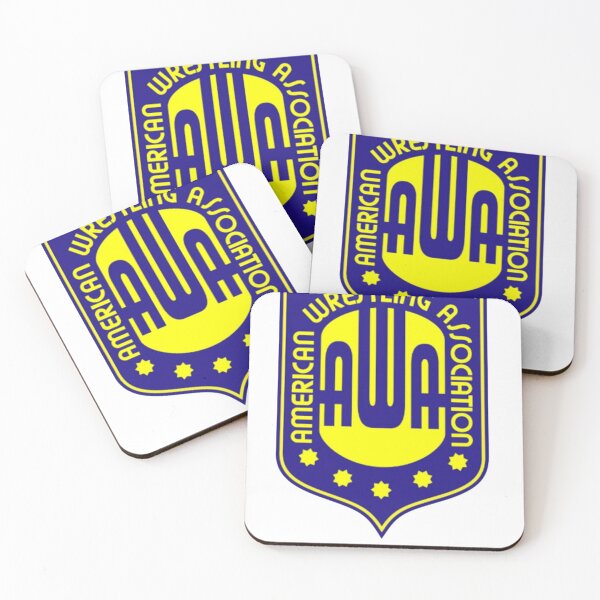 Item preview, A.W.A. blue & yellow logo designed and sold by The Irish Whip.