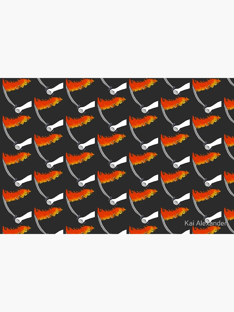 Thumbnail 6 of 6, Bath Mat, Fire Sword designed and sold by Kai Alexander.