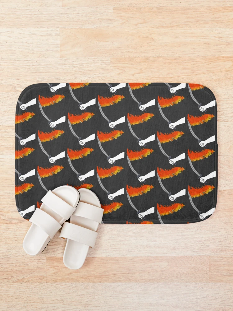 Thumbnail 1 of 6, Bath Mat, Fire Sword designed and sold by Kai Alexander.