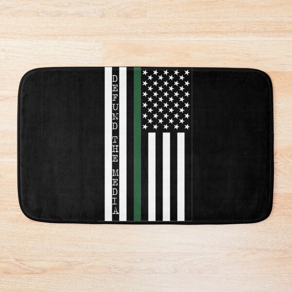 Item preview, DEFUND THE MEDIA | AMERICAN FLAG | GREEN LINE designed and sold by chris-ellis-art.
