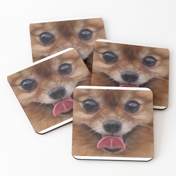 Item preview, Funny cute Pomeranian Dog face mask designed and sold by SANA MAMOUN ALAJJAN .