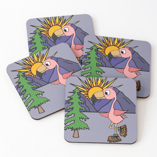 Item preview, Funny Pink Flamingo Wearing Hiking Boots Nature designed and sold by Nature's Fancy.