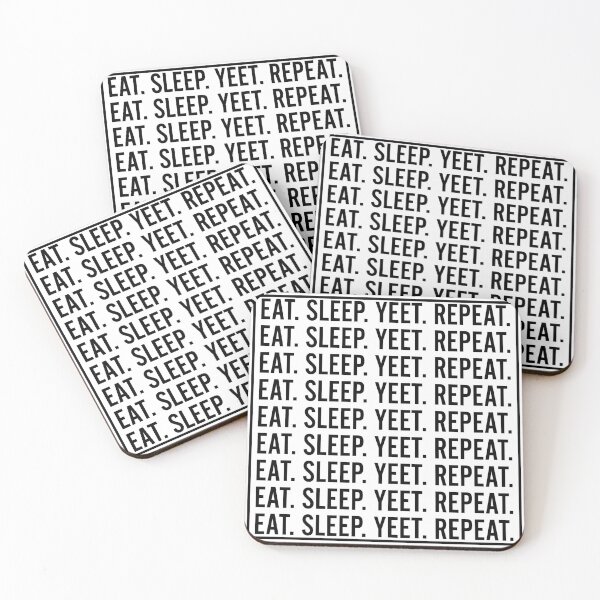 Item preview, EAT SLEEP YEET REPEAT White Box designed and sold by RandomStuffShop.