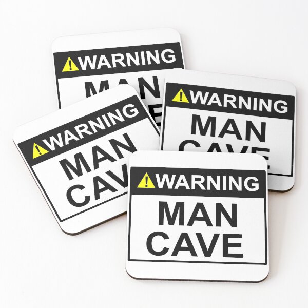Item preview, Warning Man Cave Sign Art  designed and sold by SumoShark.
