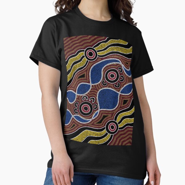 Vista previa del artículo con la obra «Arte aborigen auténtico - Puntos», diseñado y vendido por HogarthArts.