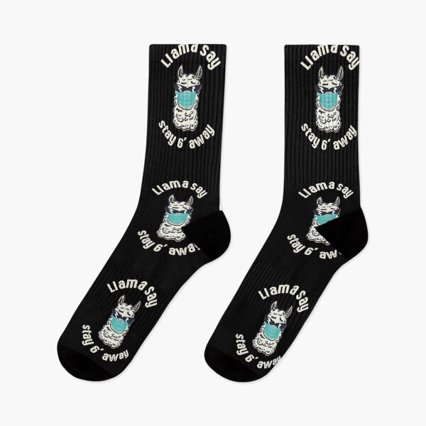 Item preview, Llama say stay 6 Feet Away designed and sold by KoolMoDee.