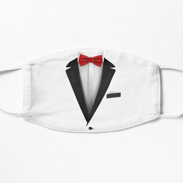 Tuxedo Boys Face Masks Redbubble - red tie tuxedo roblox